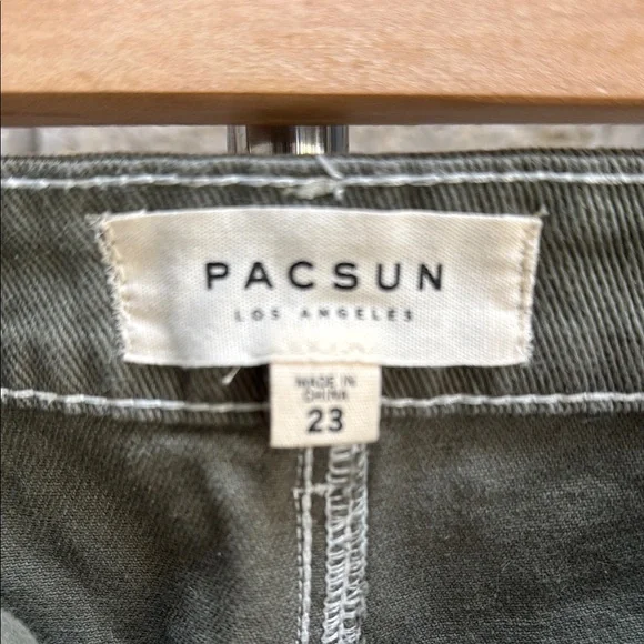 PacSun Olive Green Denim Skirt - Picture 6 of 6